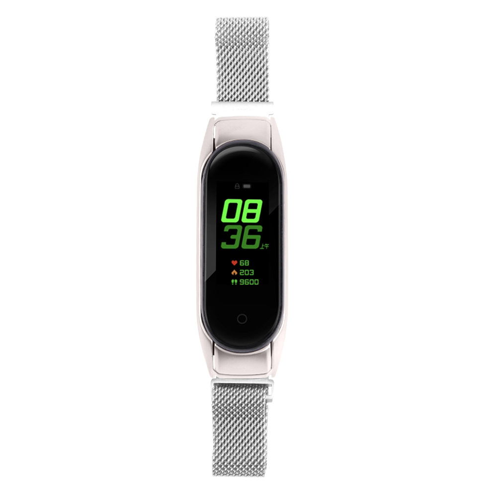 Xiaomi Mi Band 4 Milanees Bandje - Zilver