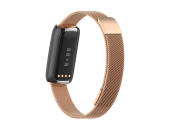 Fitbit Luxe Milanees Bandje - Rose Gold