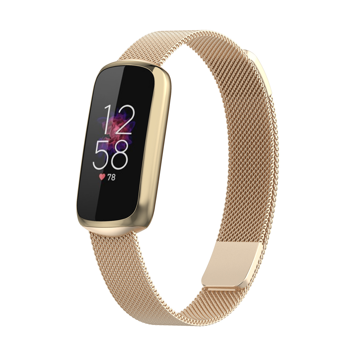 Fitbit Luxe Milanees Bandje - Champagne