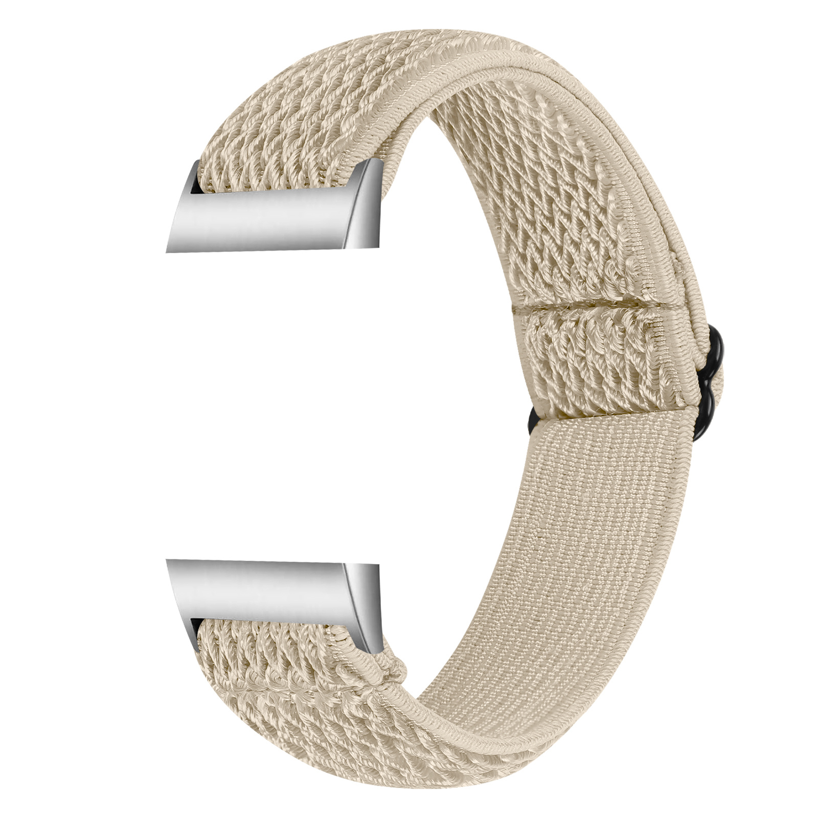 Fitbit Charge 3 / 4 Nylon Stretch Bandje - Beige