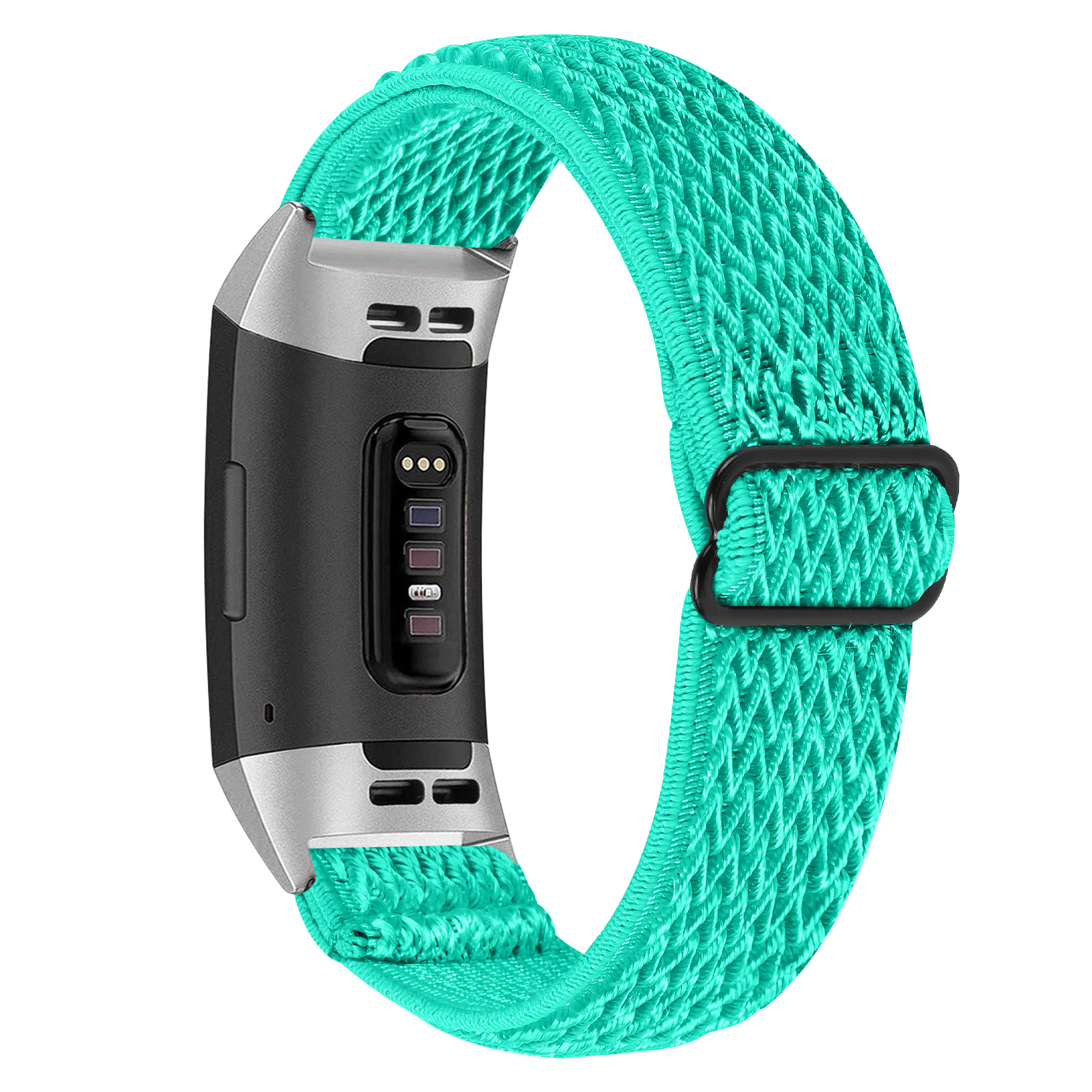 Fitbit Charge 3 / 4 Nylon Stretch Bandje - Turquoise