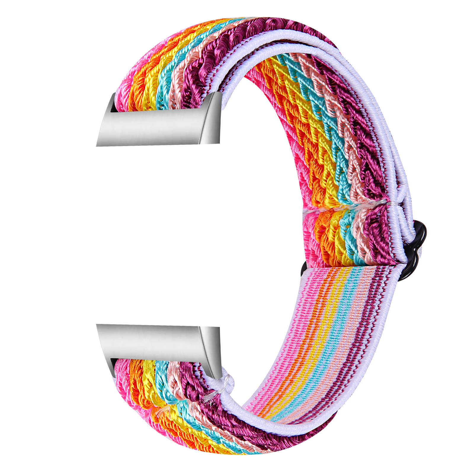 Fitbit Charge 3 / 4 Nylon Stretch Bandje - Multicolour