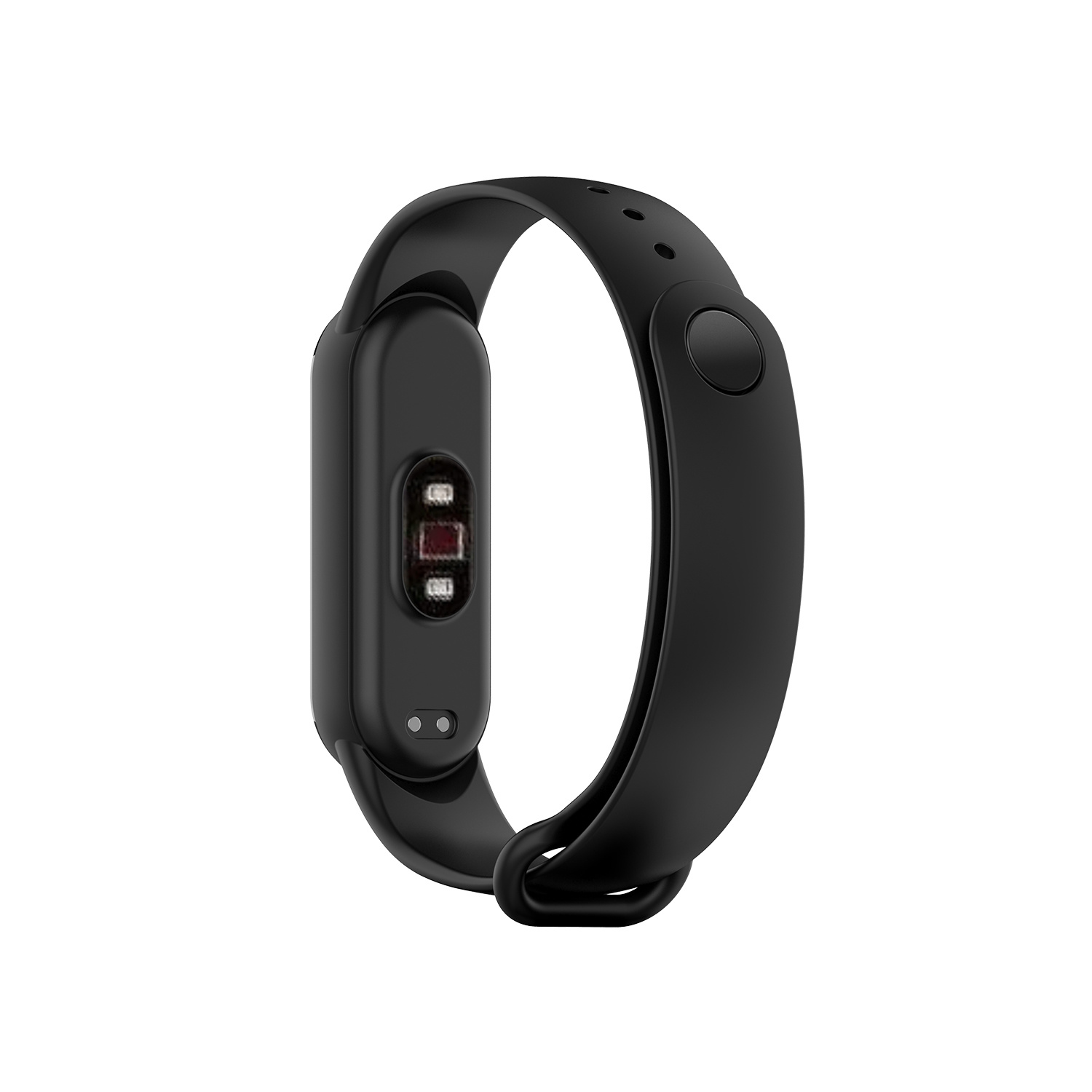 Xiaomi Mi Band 5 en 6 Siliconen Bandje - Zwart