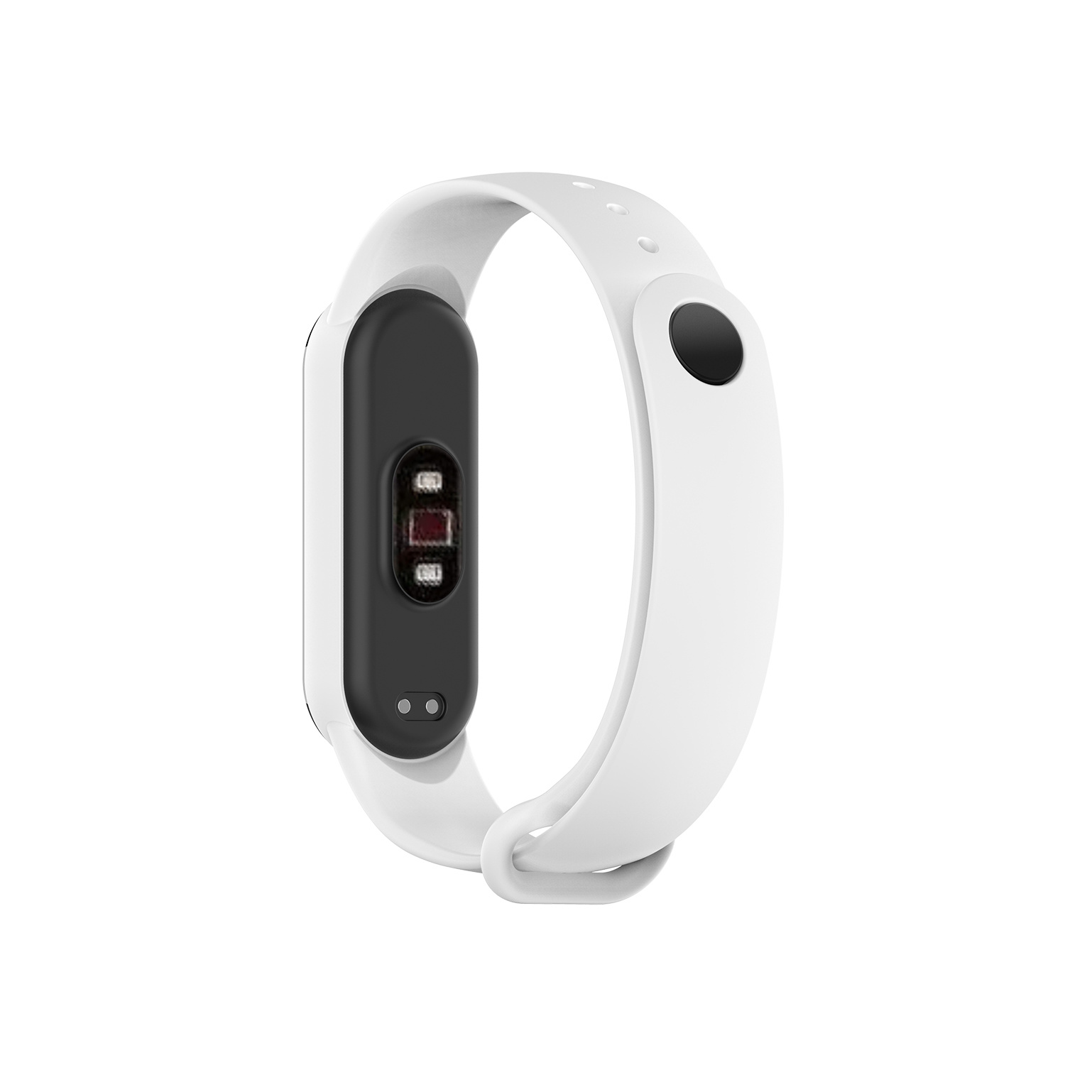 Xiaomi Mi Band 5 en 6 Siliconen Bandje - Wit