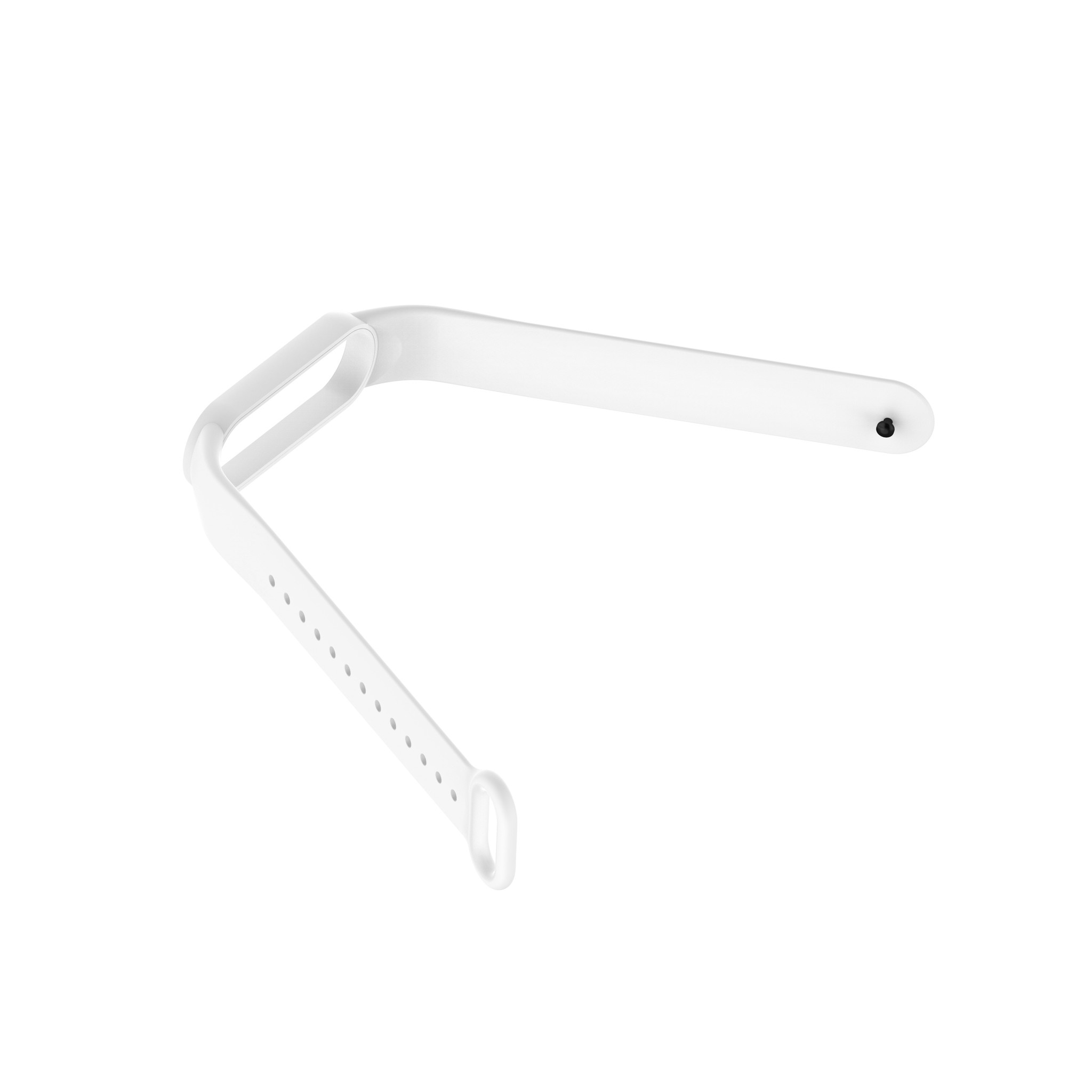 Xiaomi Mi Band 5 en 6 Siliconen Bandje - Wit