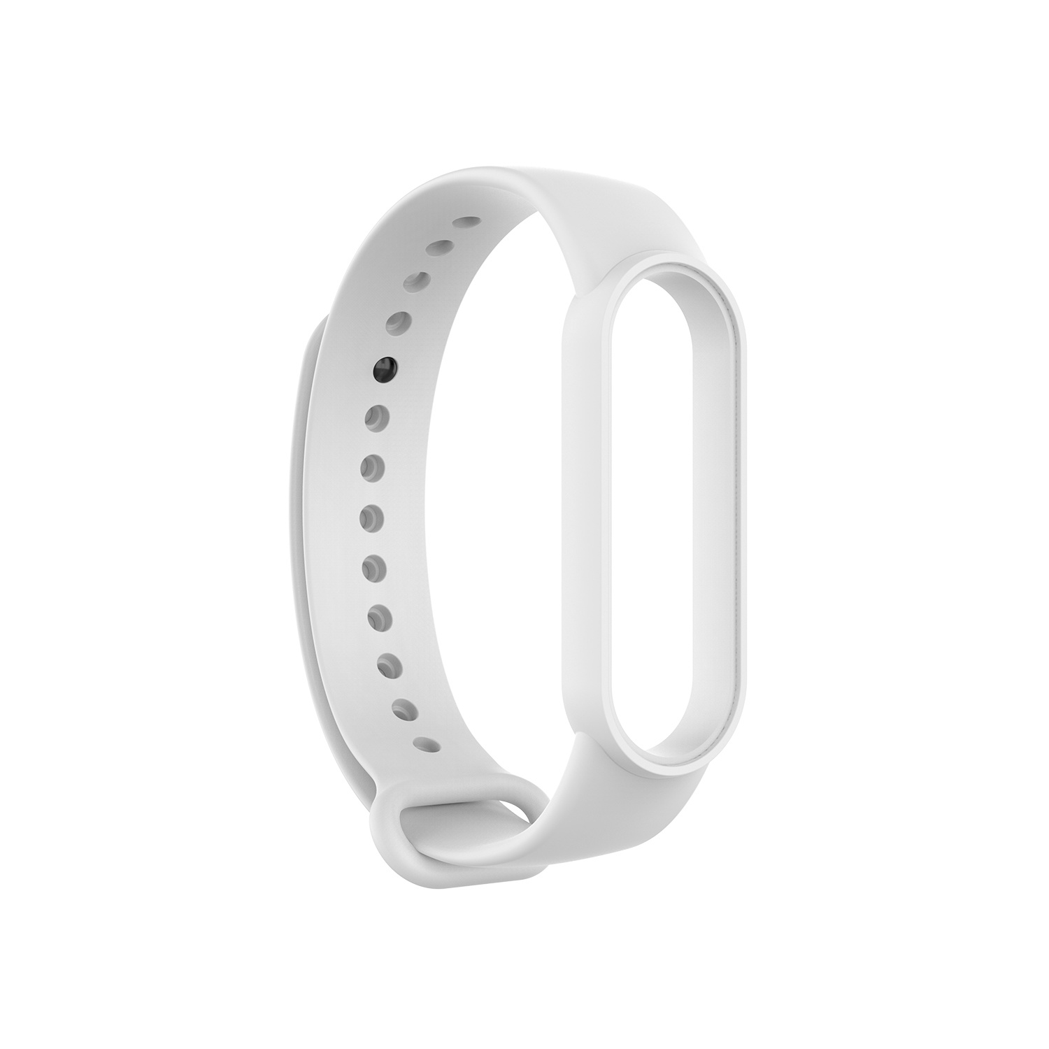 Xiaomi Mi Band 5 en 6 Siliconen Bandje - Wit