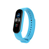 Xiaomi Mi Band 5 en 6 Siliconen Bandje - Blauw