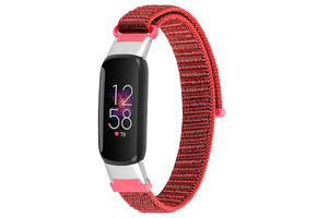 Fitbit Luxe Nylon Bandje - Rood