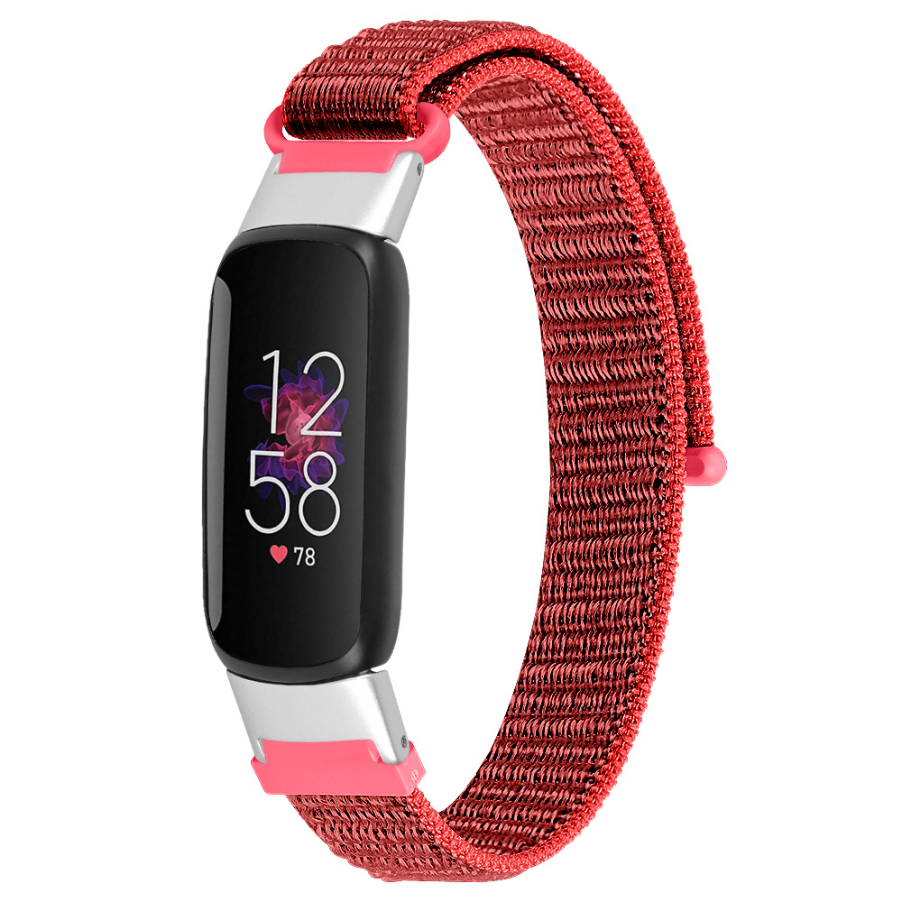 Fitbit Luxe Nylon Bandje - Rood