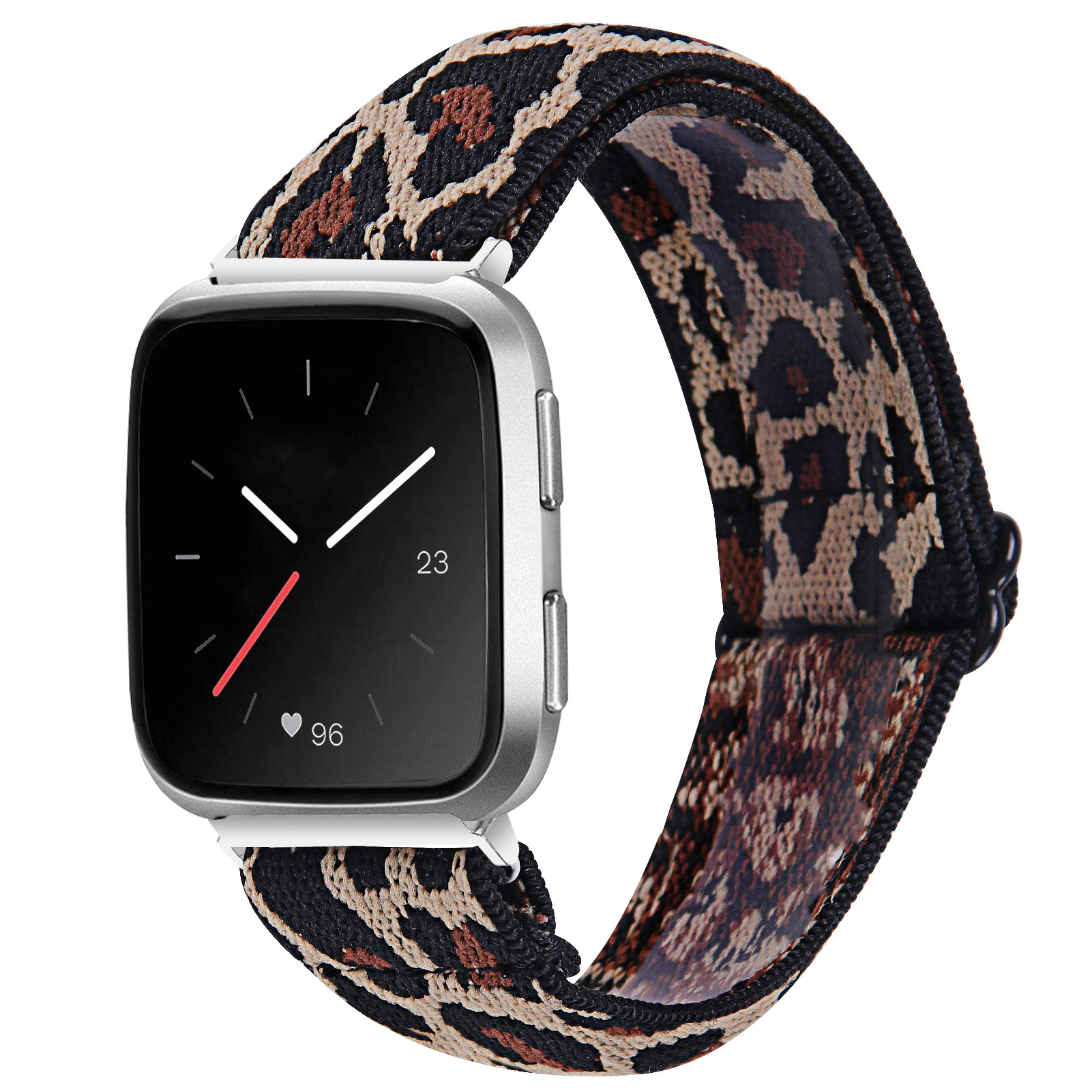 Fitbit Versa 2 Bandje - Nylon - Leopard