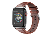 Apple Watch Leer Bandje – Roodbruin