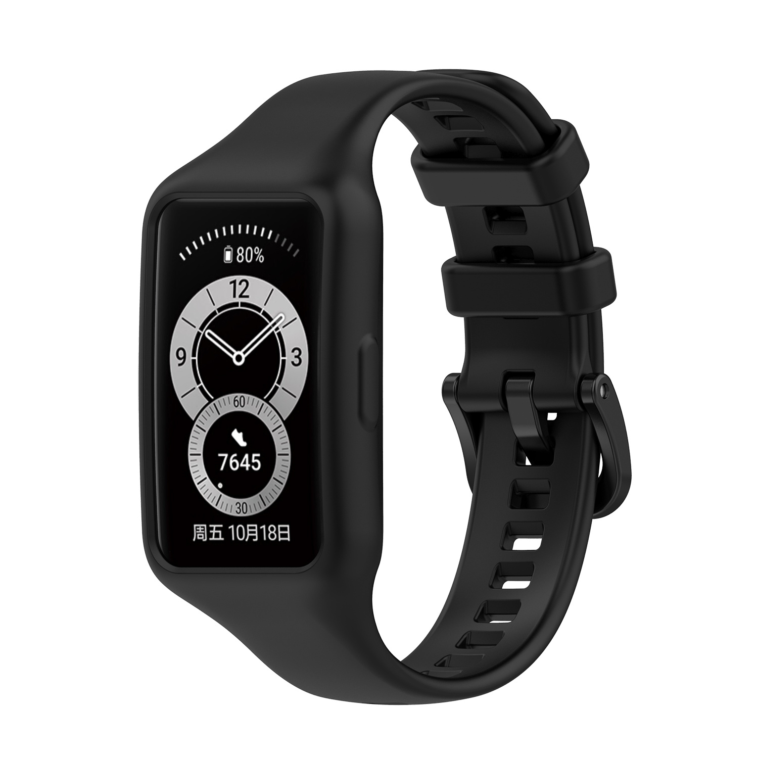 YONO Huawei Band 6 Bandje - Siliconen - Zwart