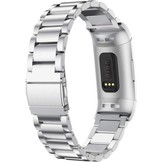 Fitbit Charge 3 / 4 Schakel Bandje - Zilver