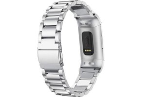 Fitbit Charge 3 / 4 Schakel Bandje - Zilver