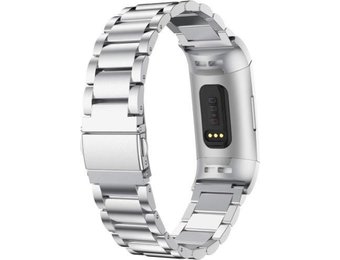 Fitbit Charge 3 / 4 Schakel Bandje - Zilver