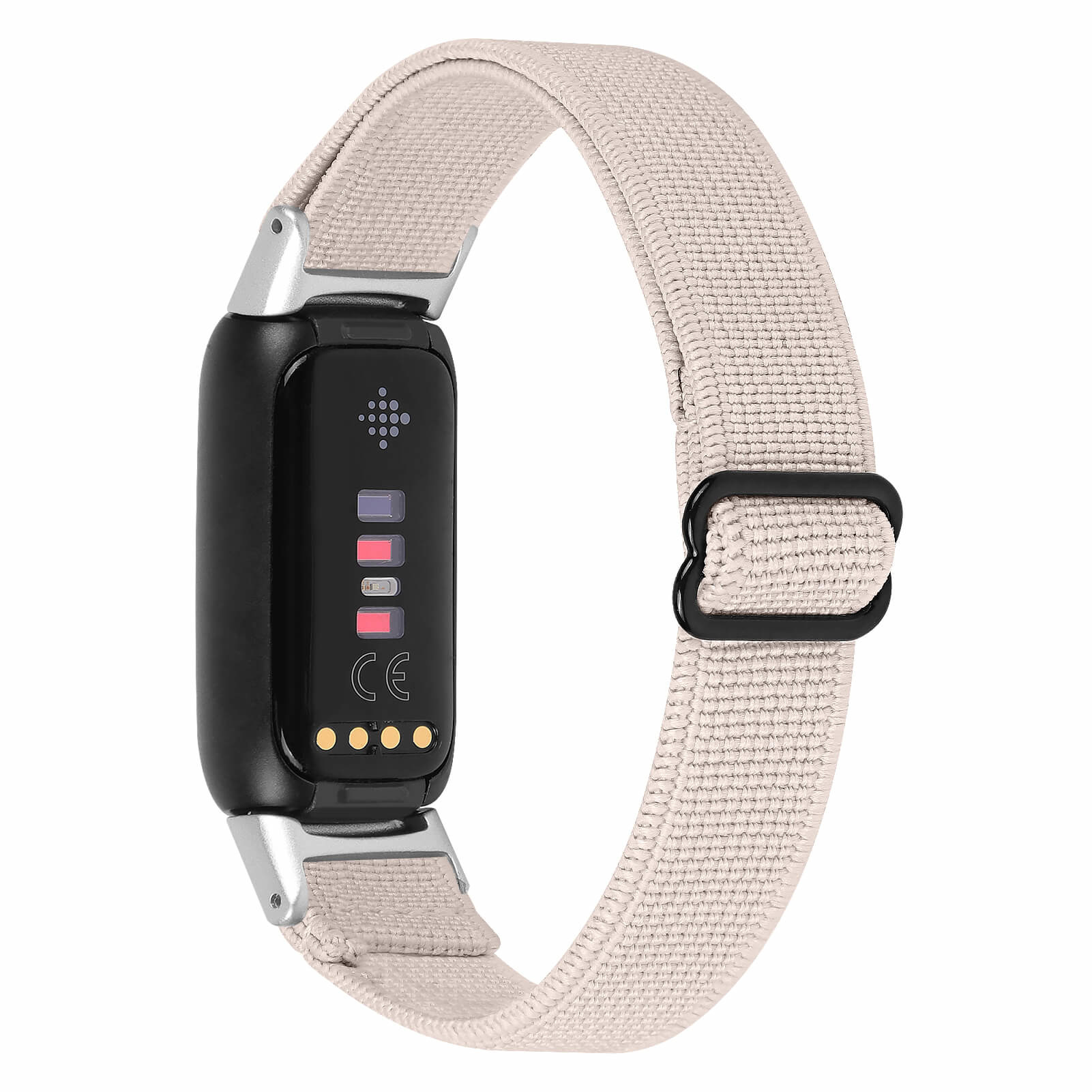 Fitbit Luxe Nylon Stretch Bandje - Beige