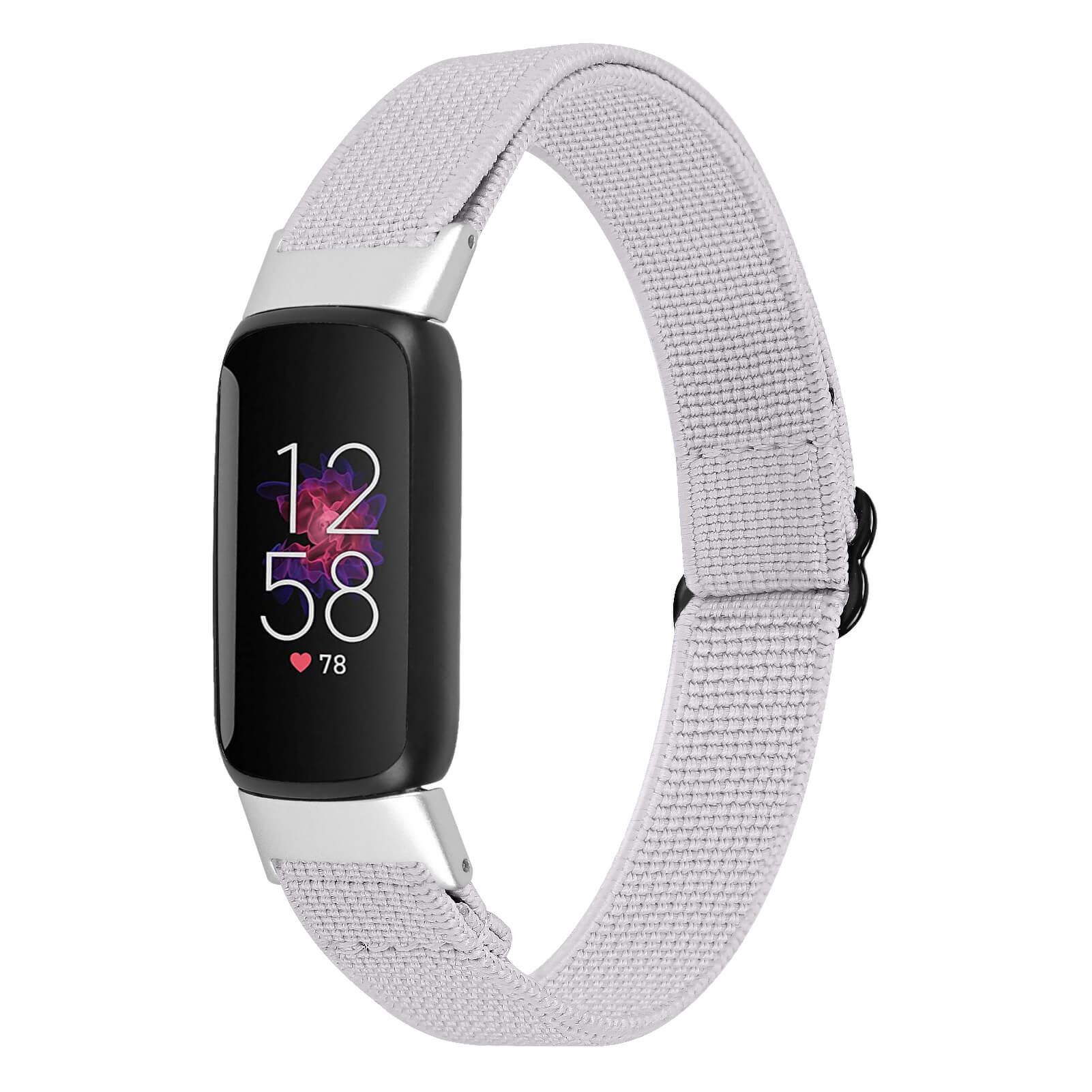Fitbit Luxe Nylon Stretch Bandje - Wit