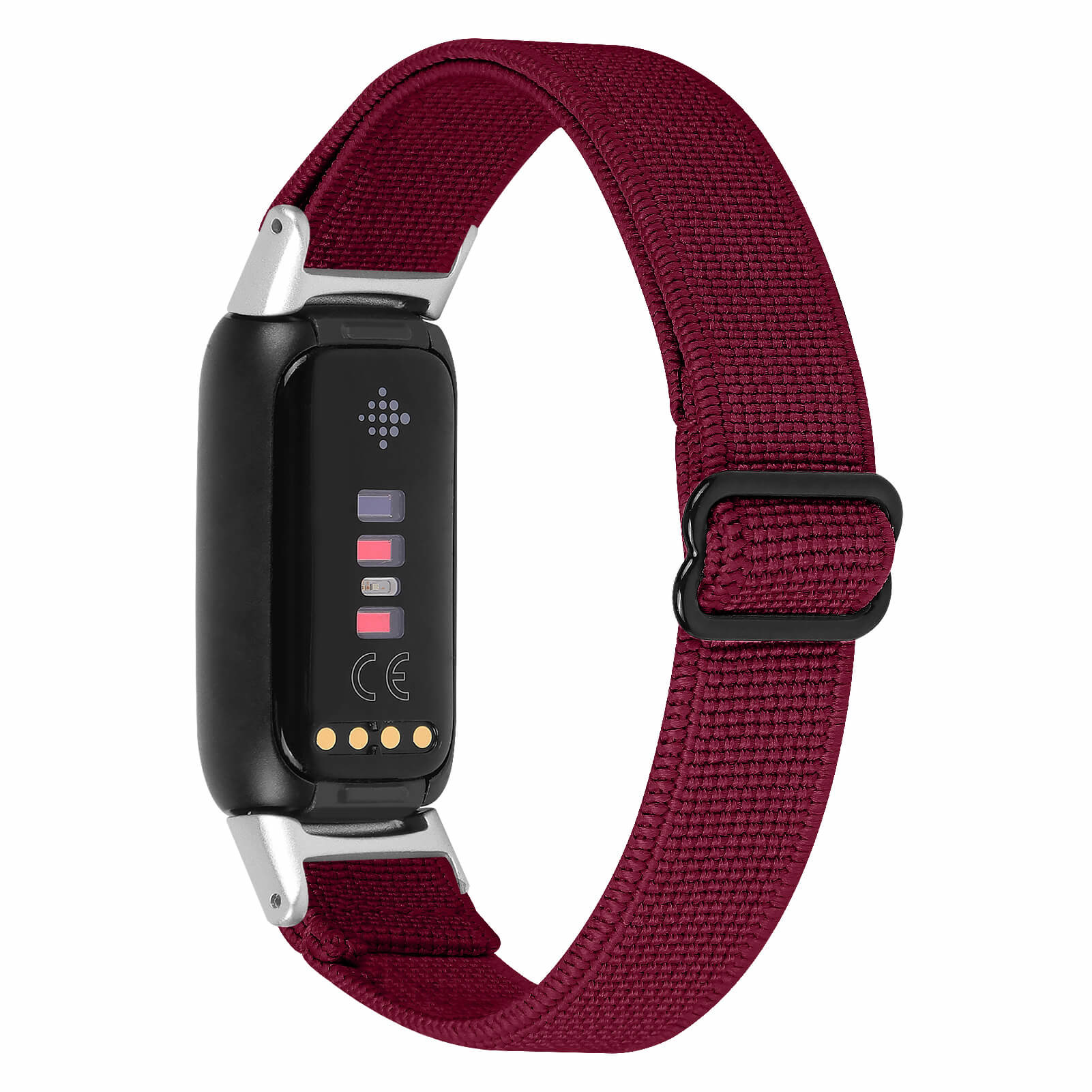 Fitbit Luxe Nylon Stretch Bandje - Rood
