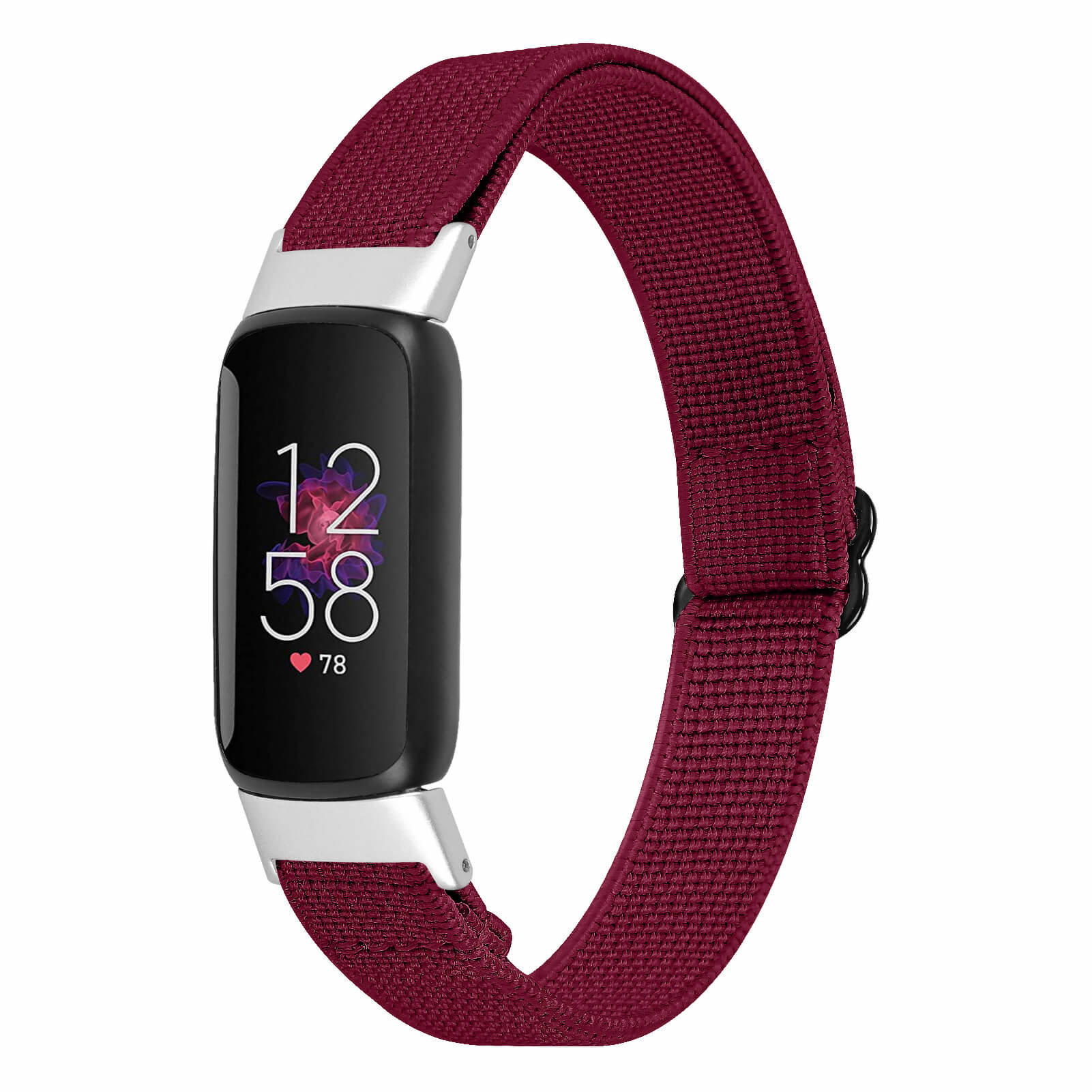 Fitbit Luxe Nylon Stretch Bandje - Rood