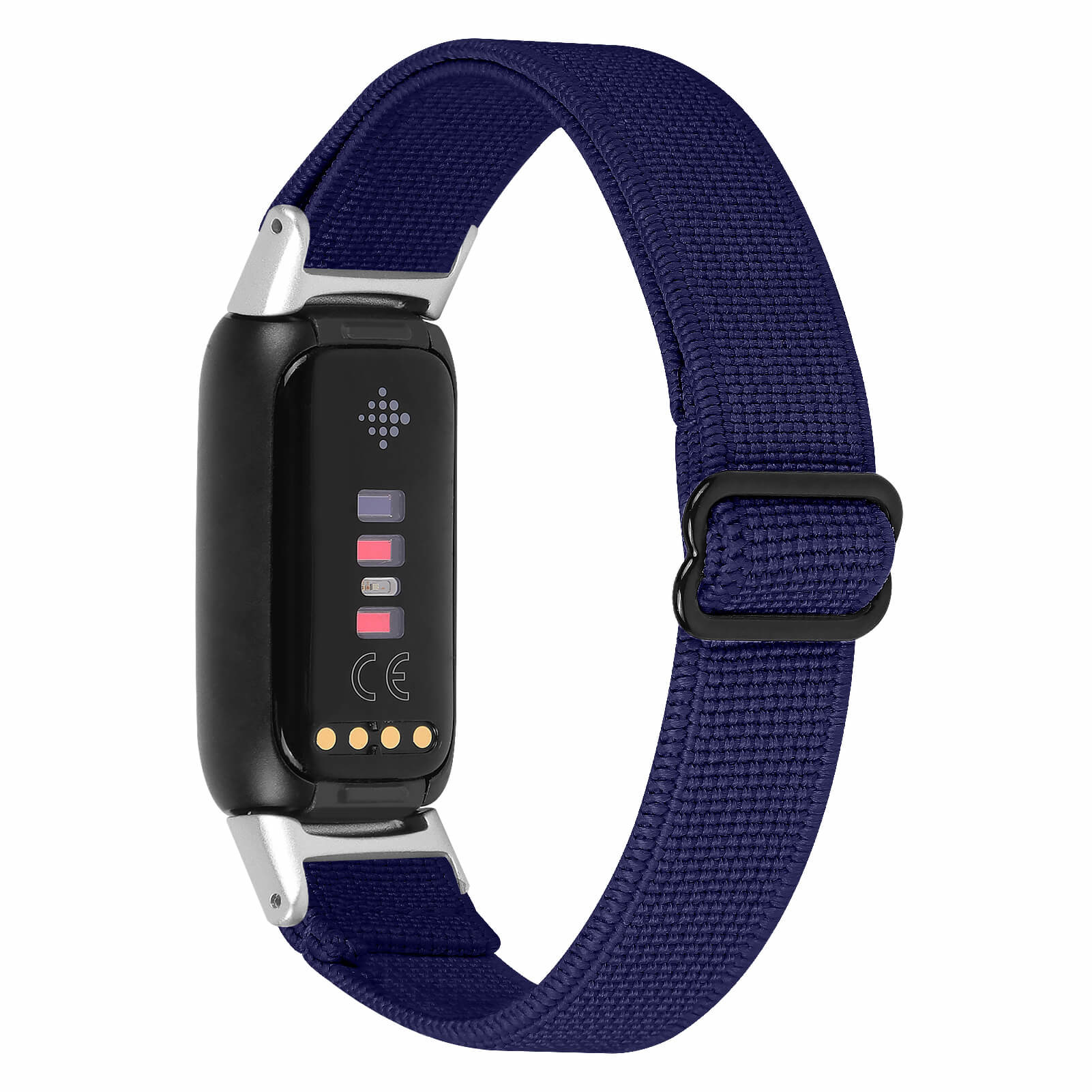 Fitbit Luxe Nylon Stretch Bandje - Donkerblauw