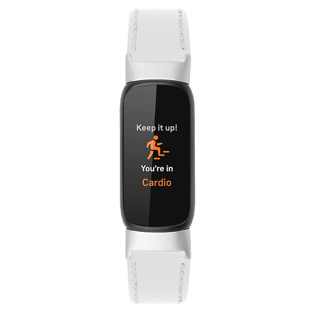 Fitbit Luxe Klassiek Leer Bandje - Wit