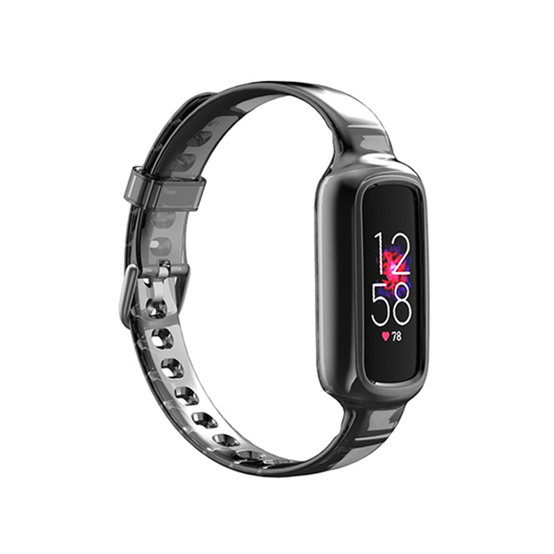 Fitbit Luxe Siliconen Lucent Bandje - Zwart