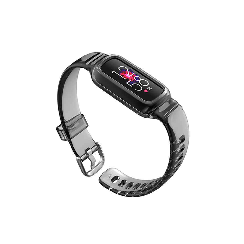 Fitbit Luxe Siliconen Lucent Bandje - Zwart
