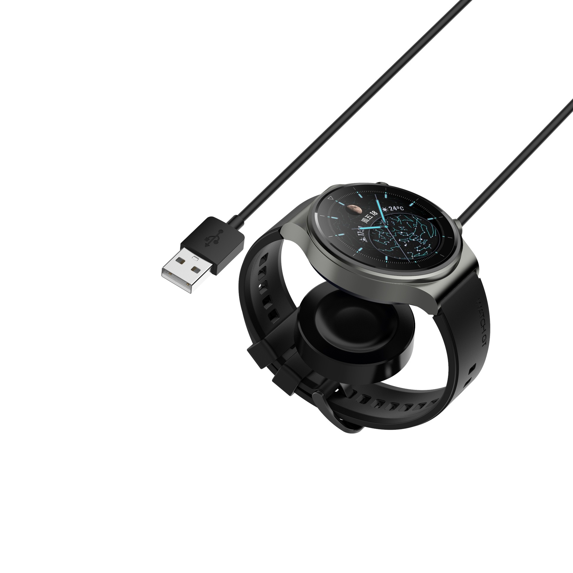 Volwassenheid Extreem belangrijk Manga Oplaadkabel voor Huawei Watch 3 - GT2 Pro - USB Oplader - 1 Meter