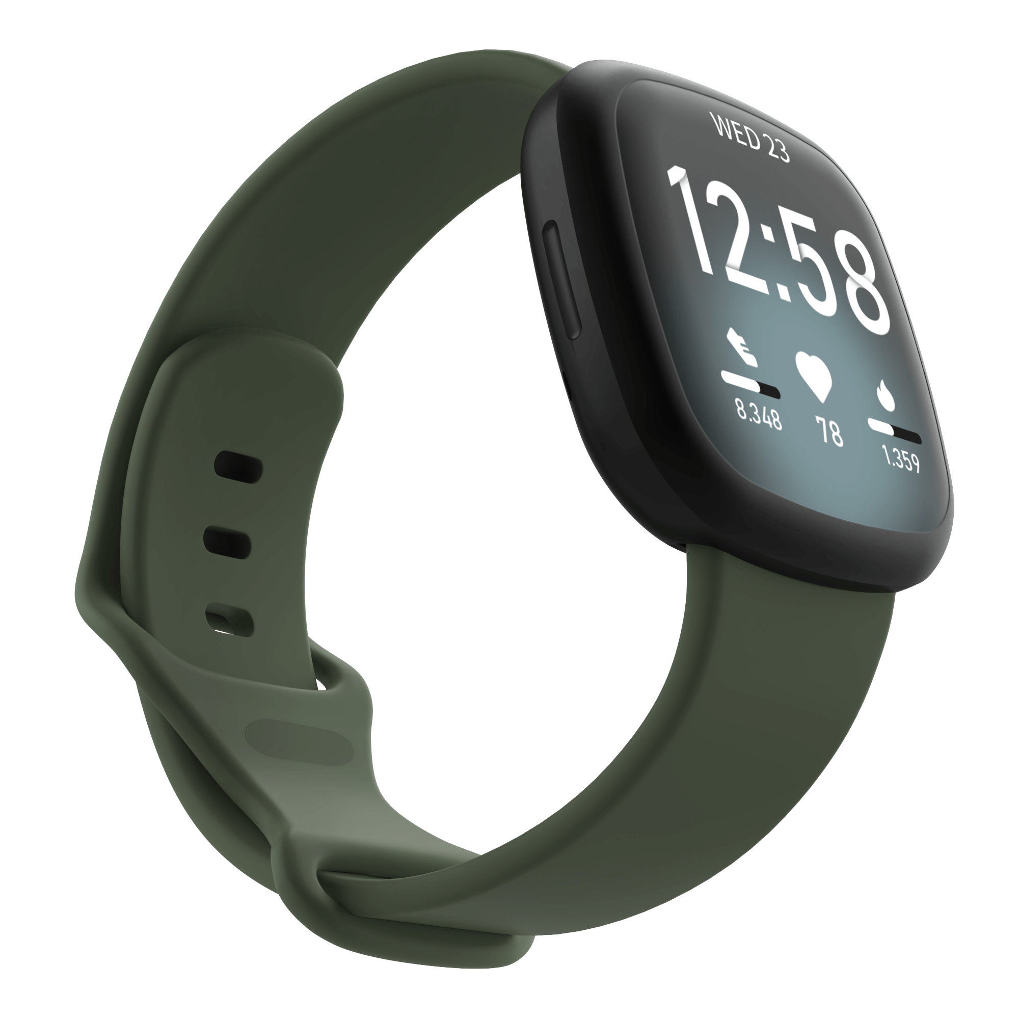Fitbit Versa 3 / Sense Classic Bandje - Donkergroen