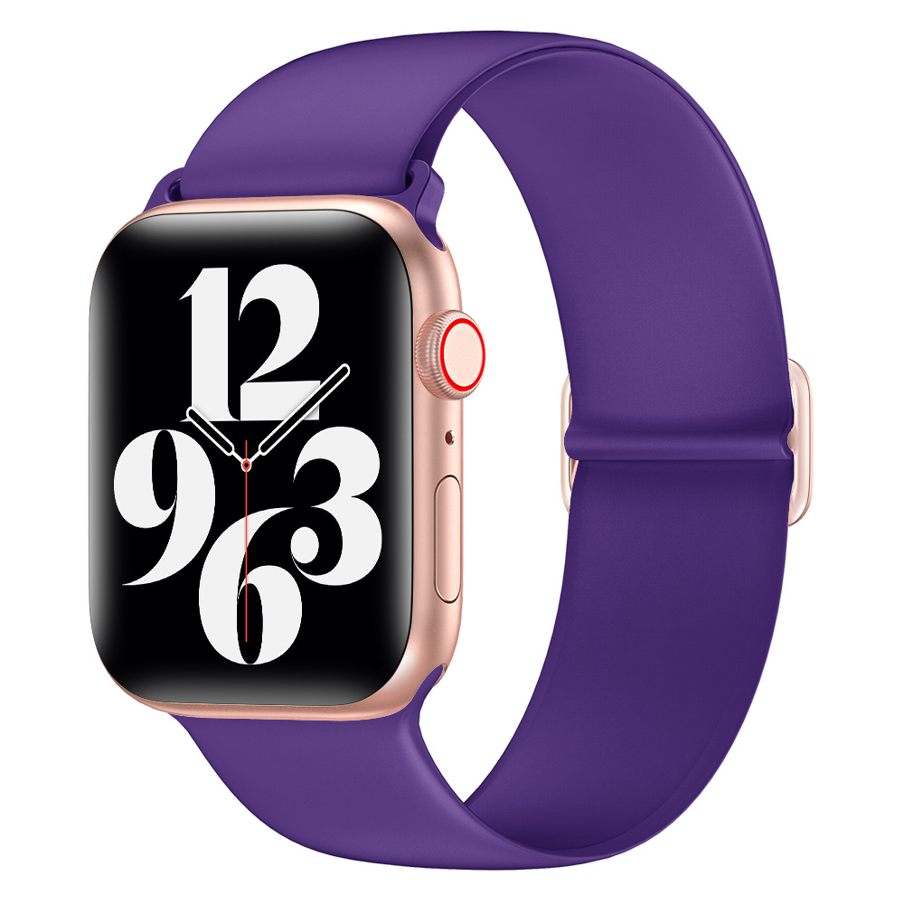 Apple Watch Siliconen Stretch Bandje - Paars