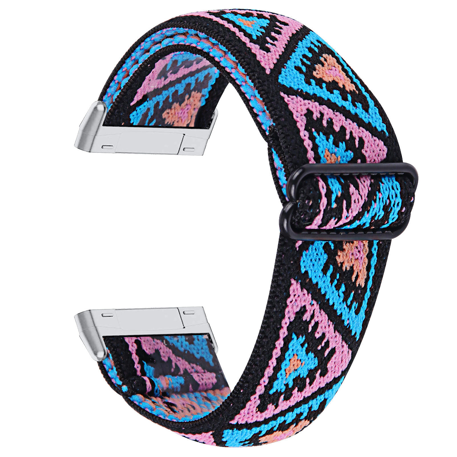 Fitbit Versa 3 / Sense Nylon Stretch Bandje - Triangle