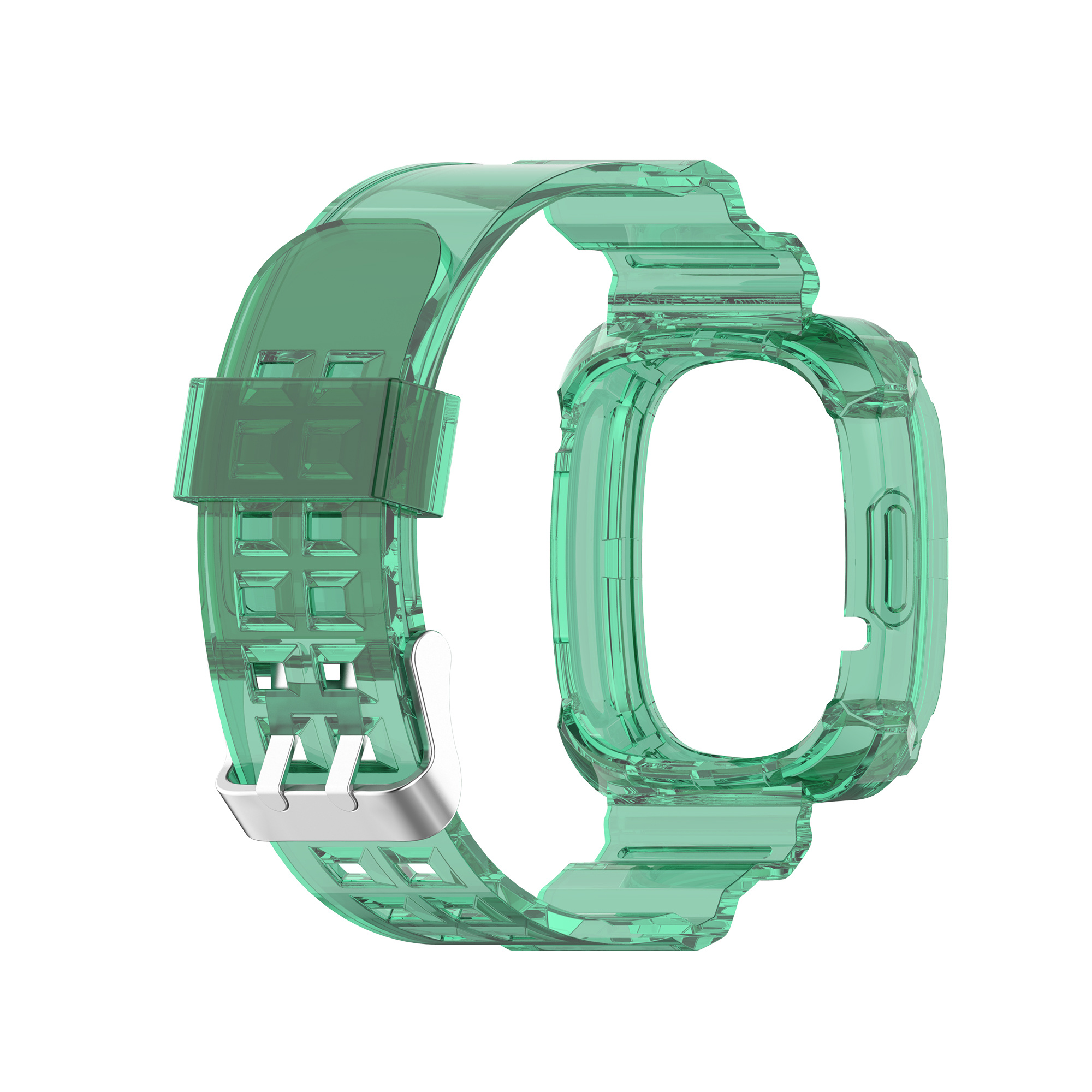 Fitbit Versa 3 / Sense Siliconen Lucent Bandje - Groen