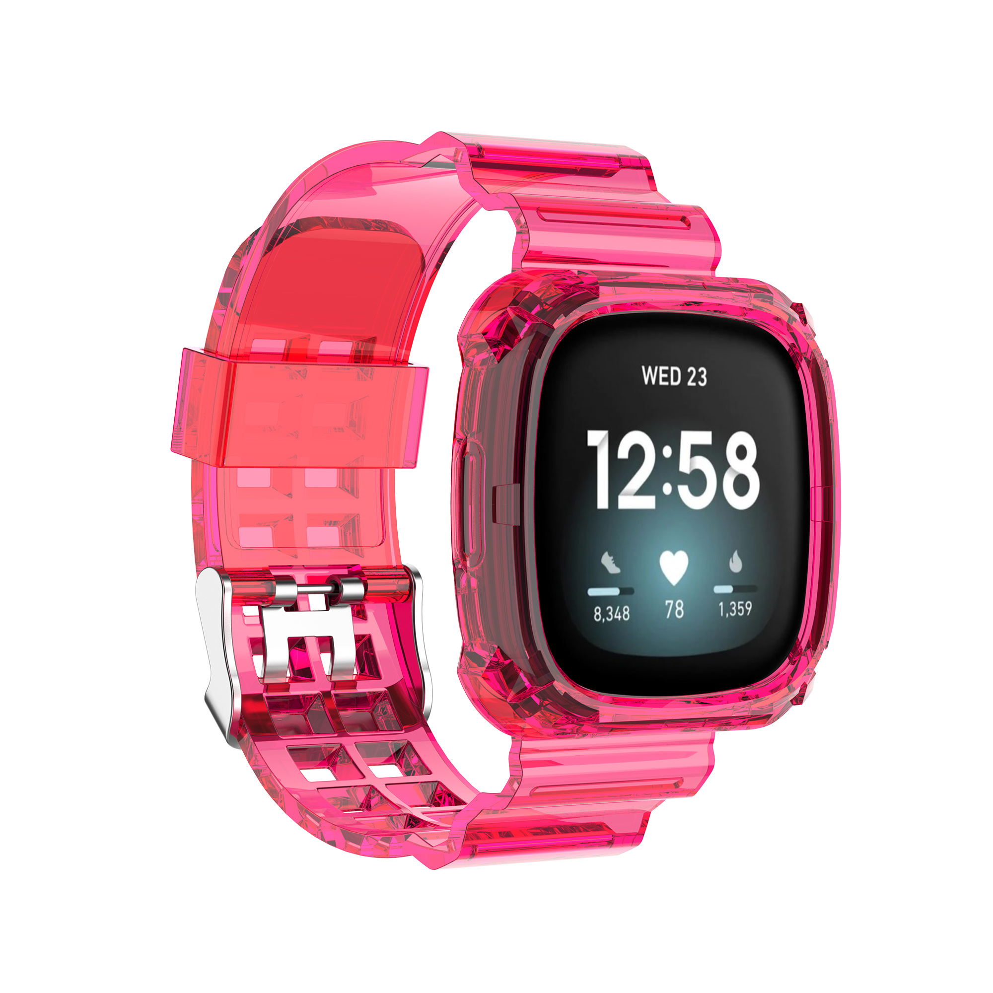 Fitbit Versa 4 / 3 / Sense Lucent Bandje - Roze