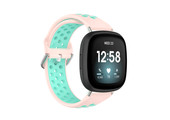 Fitbit Versa 3 / Sense Sport Air Bandje - Oranje / Turquoise