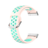 Fitbit Versa 3 / Sense Sport Air Bandje - Oranje / Turquoise