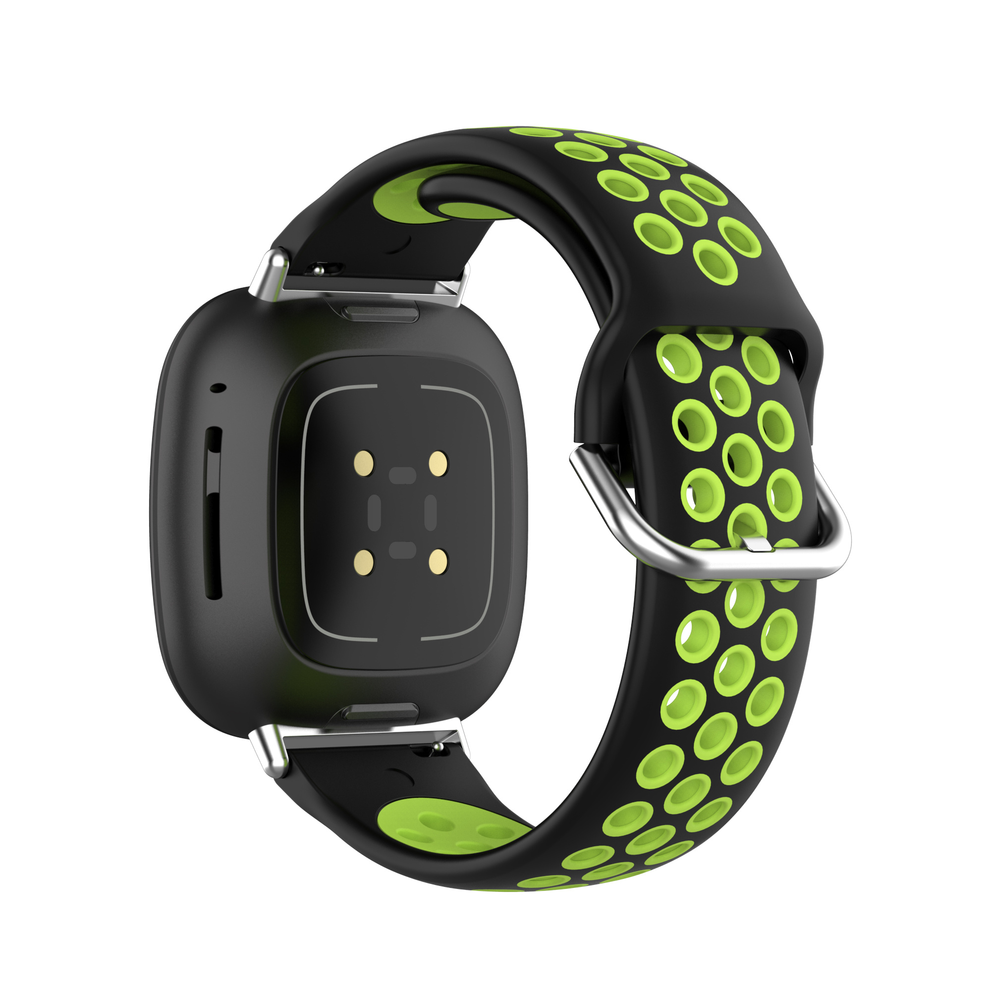 Fitbit Versa 3 / Sense Sport Air Bandje - Zwart / Groen