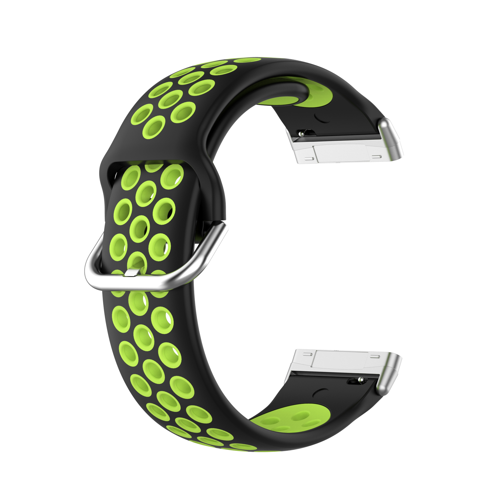 Fitbit Versa 3 / Sense Sport Air Bandje - Zwart / Groen