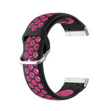 Fitbit Versa 3 / Sense Sport Air Bandje - Zwart / Roze