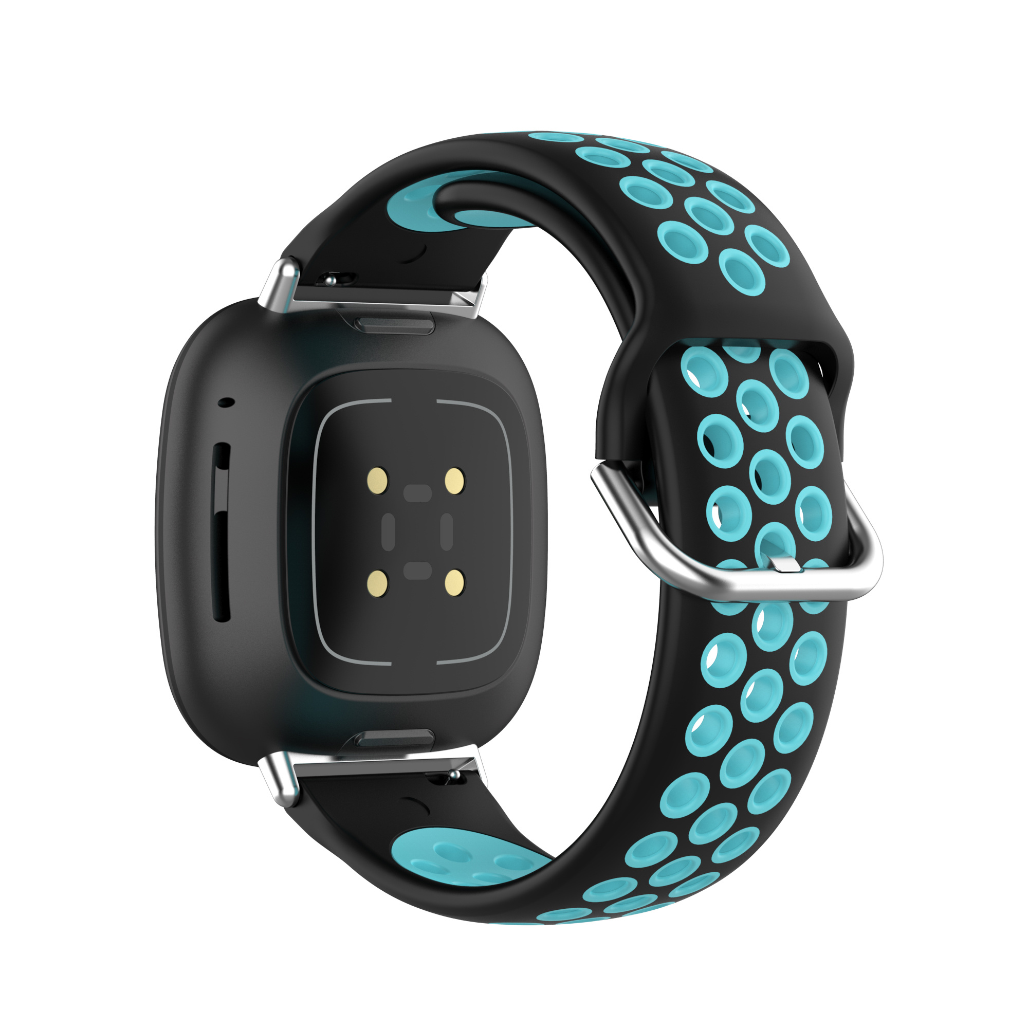 Fitbit Versa 3 / Sense Sport Air Bandje - Zwart / Blauw