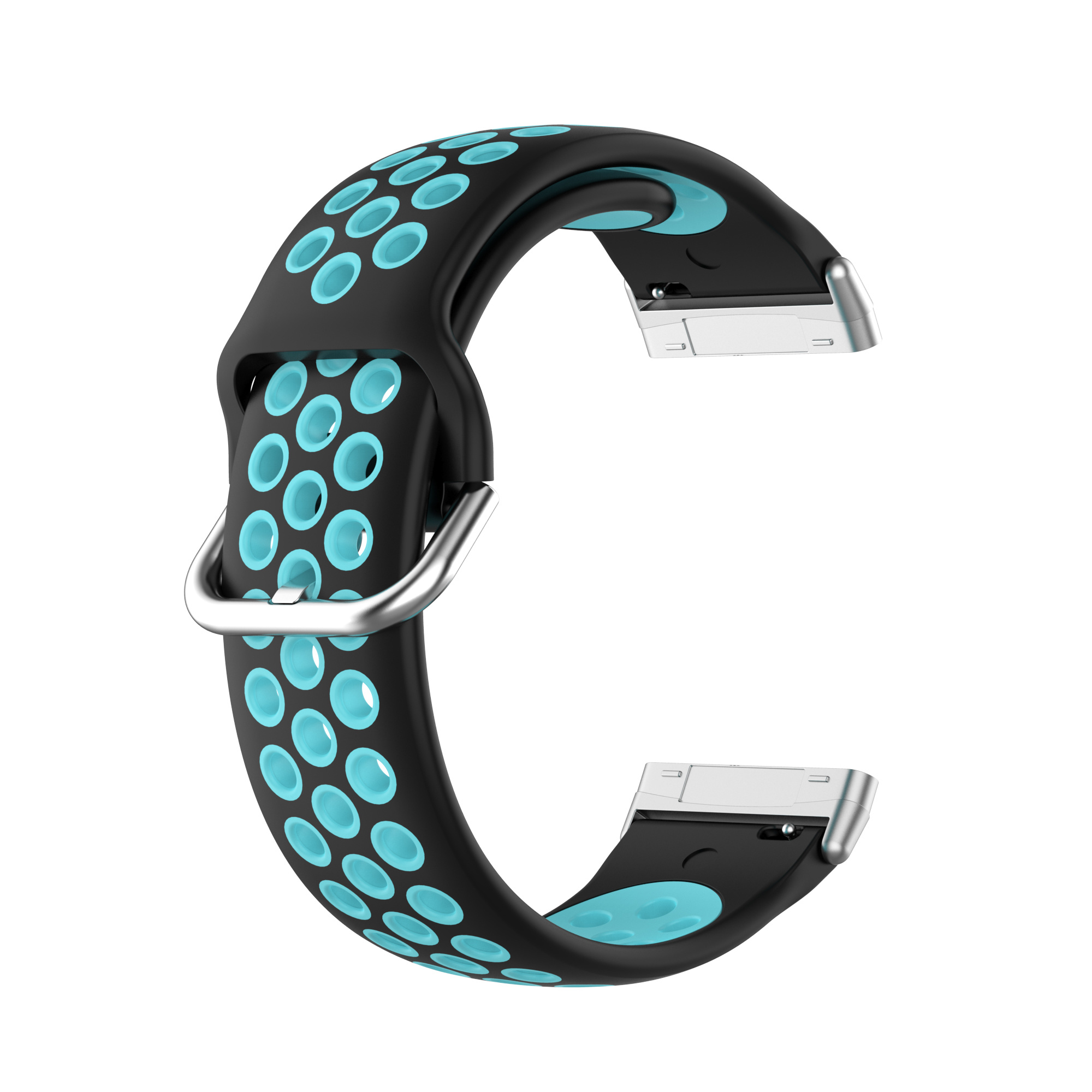 Fitbit Versa 3 / Sense Sport Air Bandje - Zwart / Blauw