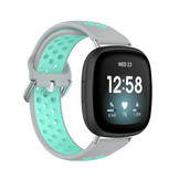 Fitbit Versa 3 / Sense Sport Air Bandje - Grijs / Turquoise