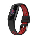 Fitbit Luxe Sport Air Bandje - Zwart / Rood