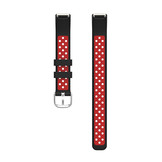 Fitbit Luxe Sport Air Bandje - Zwart / Rood
