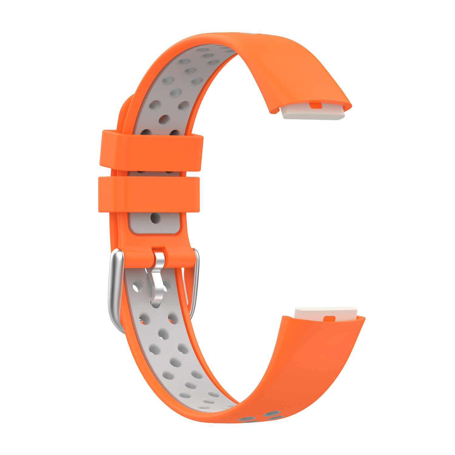 Fitbit Luxe Sport Air Bandje - Oranje / Grijs