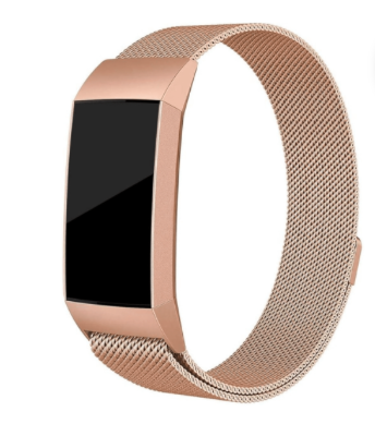 Fitbit Charge 3 / 4 Milanees Bandje - Rose Gold