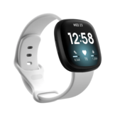 Fitbit Versa 4 / 3 / Sense Classic Bandje - Wit