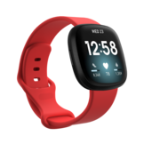 Fitbit Versa 4 / 3 / Sense Classic Bandje - Rood