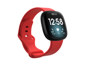 Fitbit Versa 4 / 3 / Sense Classic Bandje - Rood