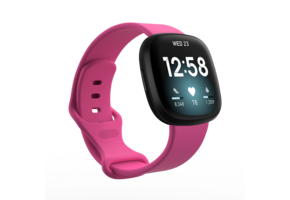 Fitbit Versa 4 / 3 / Sense Classic Bandje - Felroze