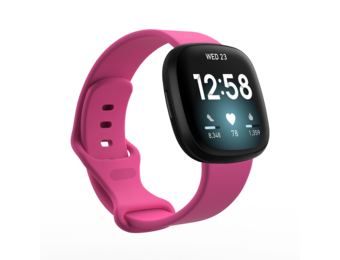 Fitbit Versa 4 / 3 / Sense Classic Bandje - Felroze
